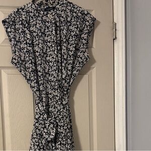 Polo by Ralph Lauren Black and White Midi Dress